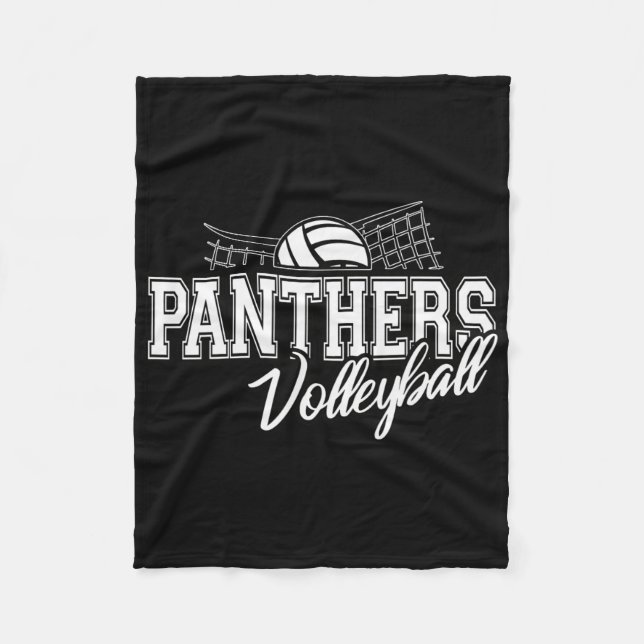 Cobertor De Velo Panthers Volleyll Volta às Aulas Espírito  (Frente)