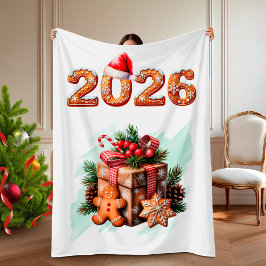 Cobertor De Velo Pão de gengibre 2026 Natal Férias