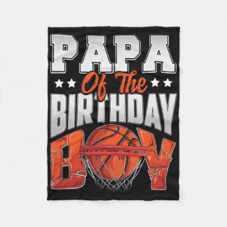 Cobertor De Velo Papa Bysketbyll Birthday Boy Family Byller B-day P