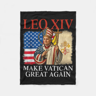 Cobertor De Velo Papa Leo Xiv Faça Excelente Vaticano Novamente Chu