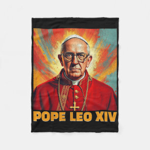 Cobertor De Velo Papa Leo Xiv Novo Papa Americano 2025 Engraçado