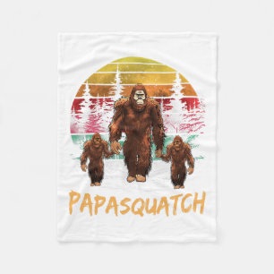 Cobertor De Velo Papa Squatch Retro Bigfoot Sasquatch Yeti Fath