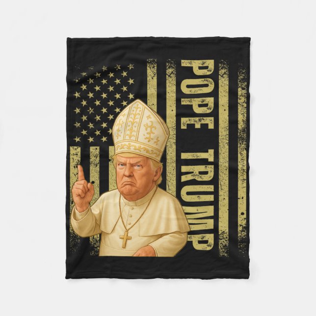 Cobertor De Velo Papa Trump 2025  (Frente)