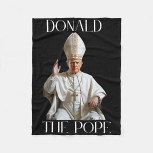 Cobertor De Velo Papa Trump Engraçado Trump Vaticano Cristão Retro