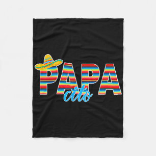 Cobertor De Velo Papacito Serape Mexicano Sombrero Cinco De Mayo