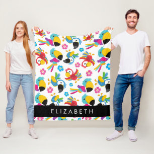 Cobertor De Velo Papagaios Coloridos, Papagaios Tropicais, Seu Nome