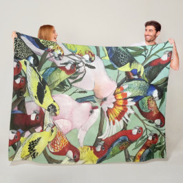 Cobertor De Velo Papagaios Nativos Australianos