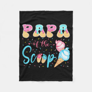 Cobertor De Velo Papai da Revelação do Sexo do Bebê com Sorvete The