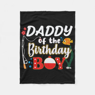 Cobertor De Velo Papai do Menino de Aniversário Família de Pesca Co