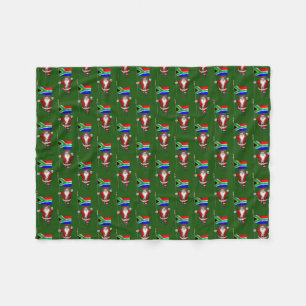 Cobertor De Velo Papai Noel Com Alferes Da África Do Sul