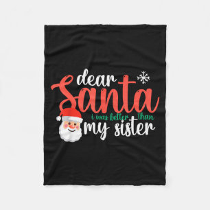 Cobertor De Velo Papai Noel de Natal Querido Papai Noel Eu Fui Melh