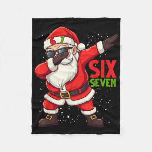 Cobertor De Velo Papai Noel engraçado Dab Seis Sete Natal 67 Meme G
