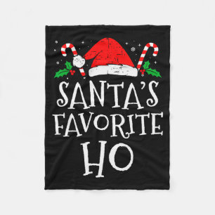 Cobertor De Velo Papai Noel engraçado de Natal Favorito Ho Travesso