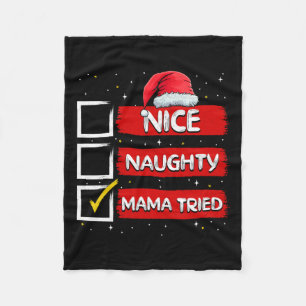 Cobertor De Velo Papai Noel engraçado Legal Mama Travessa Tentou Na