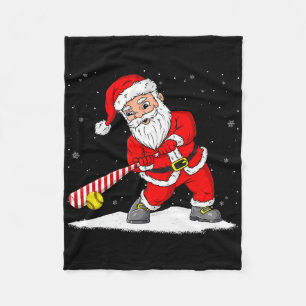 Cobertor De Velo Papai Noel Jogando Softll Feliz Natal Pijama 