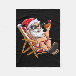 Cobertor De Velo Papai Noel Natal Em Julho Meninos Tropical Havaí