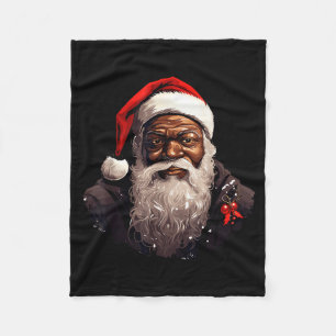 Cobertor De Velo Papai Noel Natal Negro Xmas Santa Afro África