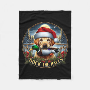 Cobertor De Velo Papai Noel Pato Caça Cachorro Natal Aventura Diver