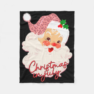 Cobertor De Velo Papai Noel Vintage Natal Em Julho Rosa Verão