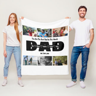 Cobertor De Velo Papai, Nós Amamos Você – Dia dos Pais 6 Colagem de