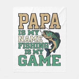 Cobertor De Velo Papai Pescar é Meu Jogo Camisa Vintage de Peixe De