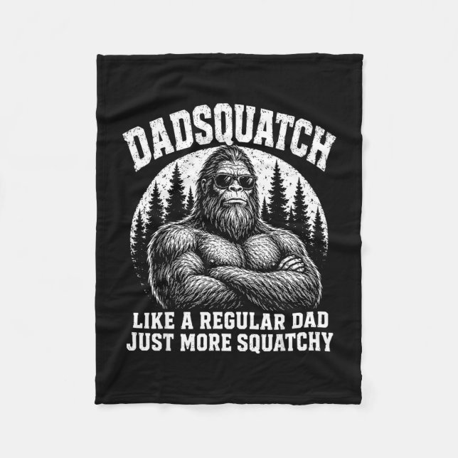 Cobertor De Velo Papai Sasquatch como um pai regular mais peludo (Frente)