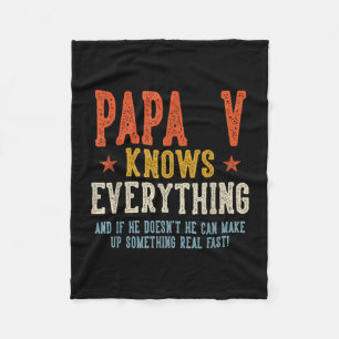 Cobertor De Velo Papai v sabe tudo dia dos pais retrô vintage