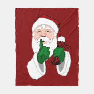 Cobertor De Velo Papais noeis de Natal Feriado Feriado Fleece Blank