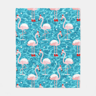 Cobertor De Velo papais noeis de natal flamingo