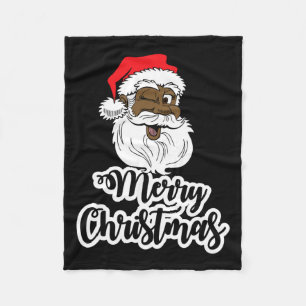 Cobertor De Velo Papais noeis de piscar preto feliz natal africano