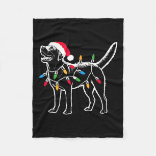 Cobertor De Velo Papais noeis Engraçados Labrador Retriever Luzes D