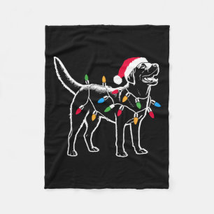 Cobertor De Velo Papais noeis Engraçados Labrador Retriever Luzes D
