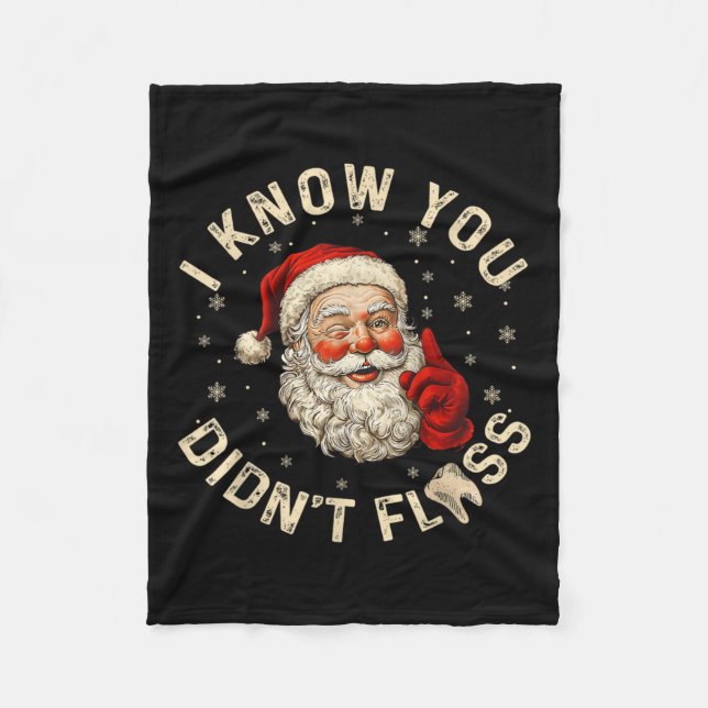 Cobertor De Velo Papais noeis Engraçados que sei que não usaste den (Frente)