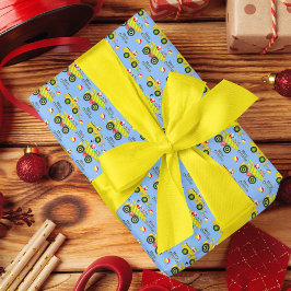 Cobertor De Velo Papais noeis Que Andam Em Caminhão De Bomba E Azul