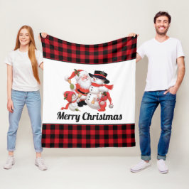 Cobertor De Velo Papais noeis Vintage de Natal adicionam nome ou me