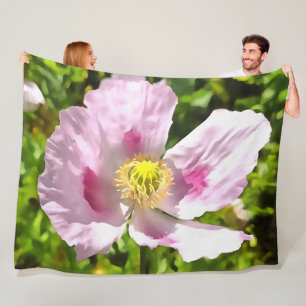 Cobertor De Velo Papaver Somniferum Pink Poppy Art