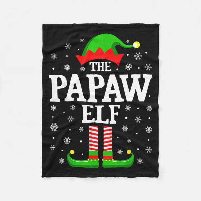 Cobertor De Velo Papaw Elf Funny Christmas Family Matching  (Frente)