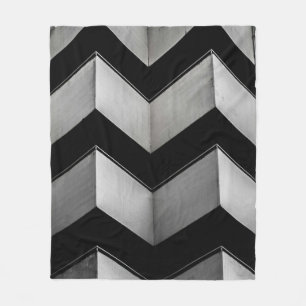 COBERTOR DE VELO PAPEL DE PAREDE CHEVRON PRETO E BRANCO