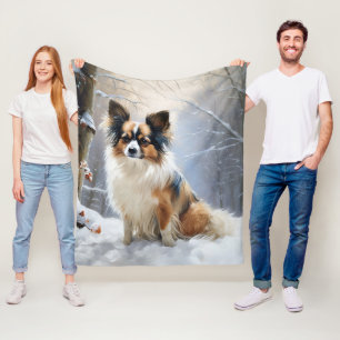 Cobertor De Velo Papillon Deixe Nevar Natal