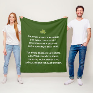 Cobertor De Velo Para Cada Tempestade Um Arco-Íris Benção Irland