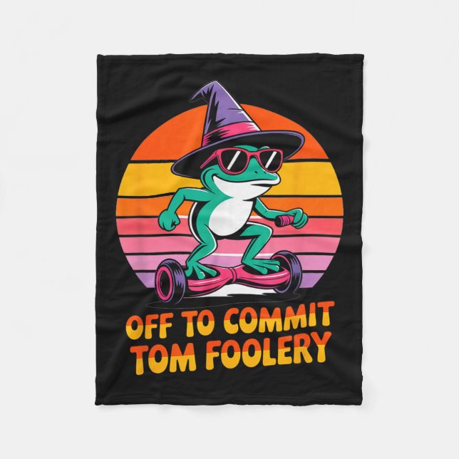Cobertor De Velo Para Começar Tom Foolery Engraçado Sapo Sarcasm Me (Frente)