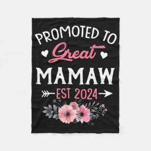 Cobertor De Velo Para Excelente Mamaw Est 2024 Flor