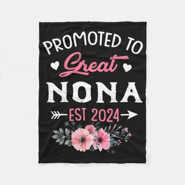 Cobertor De Velo Para Excelente Nona Est 2024 Flor (Frente)