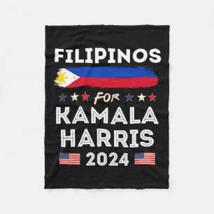 Cobertor De Velo Para Kamala Harris 2024 Filipinas Flag Patriotic