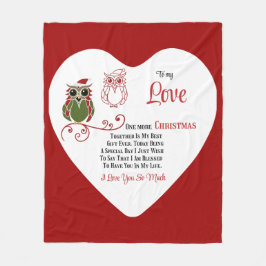 Cobertor De Velo Para meu Amor Mais um Natal juntos