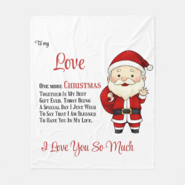Cobertor De Velo Para meu Amor Mais um Natal juntos