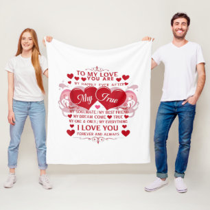 Cobertor De Velo Para O Meu Amor Eu Te Amo Para Sempre E Sempre