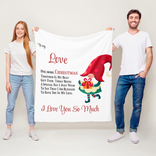 Cobertor De Velo Para o meu Amor Mais um Natal juntos (In Situ)