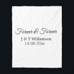 Cobertor De Velo Para sempre e para sempre adicionar o nome do casa<br><div class="desc">Para amantes como nós</div>