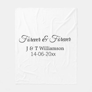 Cobertor De Velo Para sempre e para sempre adicionar o nome do casa